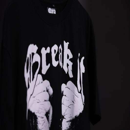 Break It – Oversized Black T-Shirt